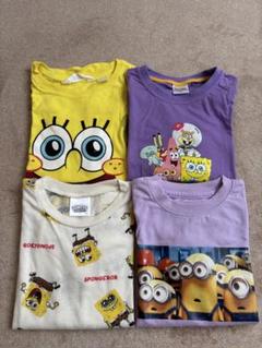 子供服　スポンジボブ・ミニオン Tシャツ 4枚セット