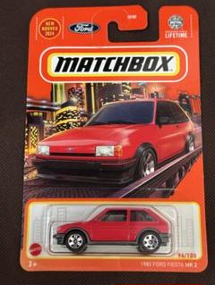 Matchbox 1983 Ford Fiesta MK 2 赤のサムネイル