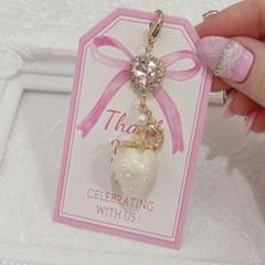 sweet jewelry by ha-chan ストロベリービジューチャーム