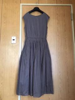 アーバンリサーチロッソ インド綿マキシワンピース(グレー)