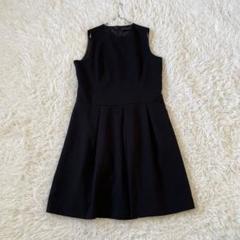 ZARA BASIC ノースリーブ ひざ丈ワンピース ブラック XL エレガント