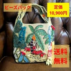 ザラ　zara ビーズ 　ハンド　バッグ ベージュ ザラ zara ビーズ ハンド バッグ ベージュ｜Yahoo!フリマ（旧