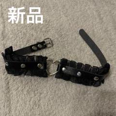ハートチョーカー黒　レザー　レース　シースルー　ヴィンテージ