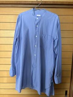comoli 17ss band collar shirt sax size2 トップス