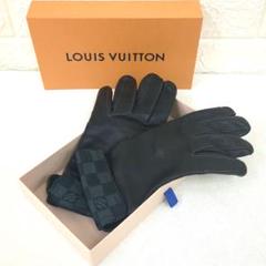 LOUIS VUITTON ルイヴィトン　ダミエグラフィット　レザー グローブ