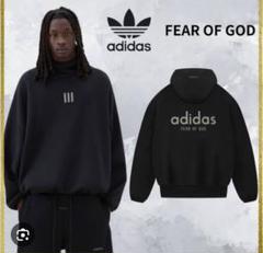 注目のコラボ!【FEAR OF GOD × adidas】ロゴ フリースパーカー 2025年最新】Fear of God adidas パーカー フィアオブゴッドの