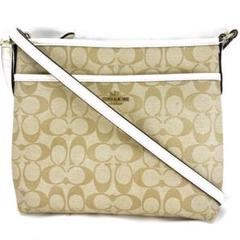 【COACH】コーチ シグネチャー サコッシュ ショルダーバッグ 白 ホワイト