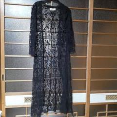 CABANE BLANCHE ブラックレースカーディガン、最終値下げ。