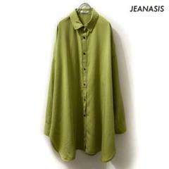 JEANASIS ジーナシス★長袖シャツ オーバーサイズ グリーン 黄緑