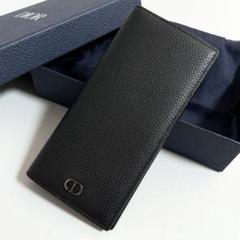 DIOR / CDicon バーティカル二つ折りウォレット 長財布 ブラック
