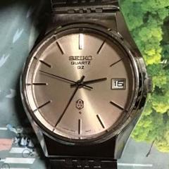 セイコー　クォーツ　QZ 0922 Vintage Seiko QZ Purple Tapessary Dial Quartz Men's Watch