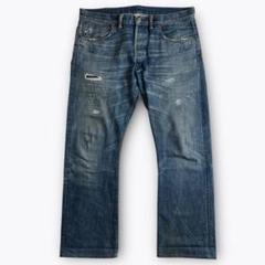 RRL SLIM BOOT CUT JEANS HILLSIDE WASH