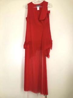 【モード】Yohji Yamamoto 幾重 折り返し ロングワンピース モード】Yohji Yamamoto 幾重 折り返し ロングワンピース