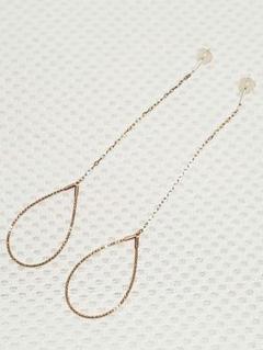 アガット アメリカンピアス 10K ドロップチェーンピアス