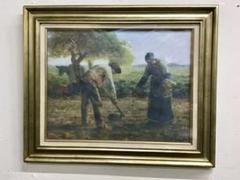 管46☆絵画☆ジャン=フラソワ・ミレー☆馬鈴薯を植える人達☆複製画 管46☆絵画☆ジャン=フラソワ・ミレー☆馬鈴薯を植える人達