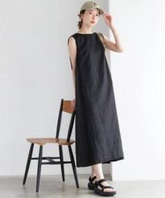 未使用タグ付★スローブイエナ★リネンワンピース★ブラック 2025年最新】スローブイエナSLOBE iena リネン ワンピースの人気