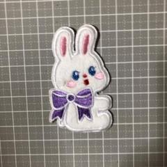 C-76ウサギの刺繍パッチ