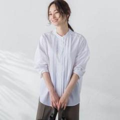 LAUTREAMONT ピンタックシャンブレーブラウス≪洗濯機で洗える≫
