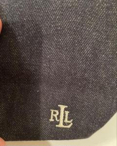 訳ありRALPH LAUREN デニムトートバッグ ネイビー　修理に自信ある方へ
