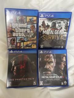 PS4 ソフト4本まとめ売り｜GTA5・メタルギアシリーズセット