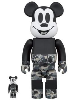 BE@RBRICK BAPE MICKEY MOUSE 100% & 400%