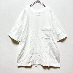 ユニクロ オーバーサイズポケツキTシャツ L 五分袖 メンズ