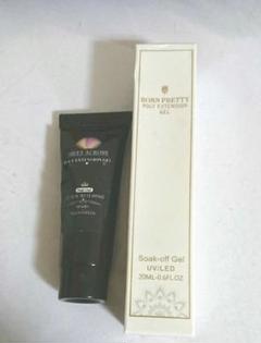 新品★ジェル ネイル★2コ★20ml クリア ベース トップ シルバー グリッタ