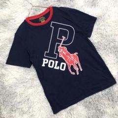 ポロラルフローレン【M相当】Tシャツ カットソー✨ビッグポロ プリント