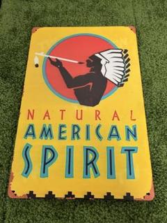 『ブリキ看板』　アメスピ　Americanspirit