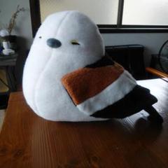 ふわぽわ シマエナガ 超BIGぬいぐるみ　くびかしげにっこり　新品タグ付き