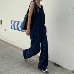 FASHIRU デニムサロペット黒 サイズ1