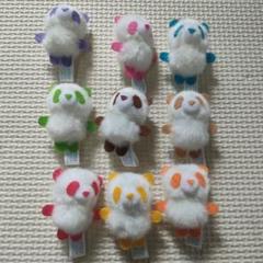 カラフルパンダミニぬいぐるみ9種9個セット