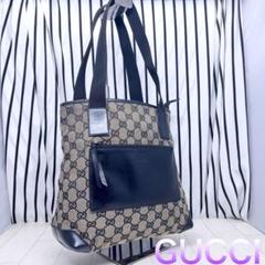 【美品】GUCCI×グッチ GG柄トートバッグ
