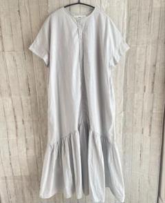 PUAL CE CIN ピュアルセシン　ロングシャツワンピース ゆったりサイズ