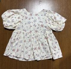 【SEASON REASON 120cm】花柄パフスリーブチュニック トップス