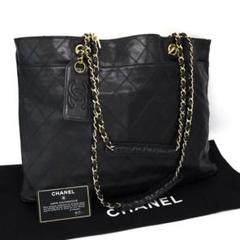 【美品】シャネル CHANEL ビコローレ トートバッグ 黒