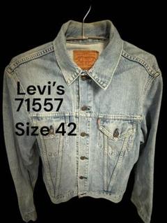Levi's /42 /Gジャン/日本製復刻/ボタン裏JO2 刻印　/71557