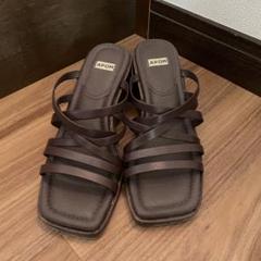 APOM アポム　ブラウン サンダル　37 ミュール　茶色　23.5 靴