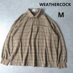 WEATHERCOCK　刺繍ロゴ　長袖ポロシャツ　ゴルフ　Mサイズ