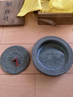 作家物　銘あり　松花江緑石硯 彫刻 中国 唐物 書道具 骨董 中国美術古玩　桐箱 作家物 銘あり 松花江緑石硯 彫刻 中国 唐物 書道具 骨董 中国