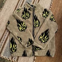 HUF フレイム柄 フリースジャケット Mサイズ - メルカリ