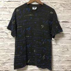 LEE リー tシャツ 音符 総柄 アメリカ製 90s 雰囲気抜群