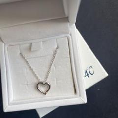 未使用品❣️4°C ハート型シルバーネックレス 最終お値下げ カナル4°C ハートシルバーネックレス｜Yahoo