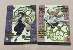 銀だこ　鬼滅の刃カード　甘露寺蜜璃　胡蝶しのぶ