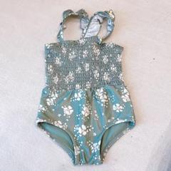 H&M 花柄フリル付きワンピース水着　90