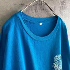 古着 アメリカ輸入 プリント Tシャツ 半袖 XLサイズ 鳥 アニマル 青色