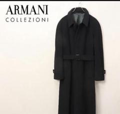 ARMANI COLLEZIONI ブラックトレンチコート ベルト付属無 ARMANI COLLEZIONI ブラックトレンチコート ベルト付属無 - メルカリ