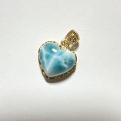 特別値下げ！ラリマーハート型★希少ヘモミルファイトブレスレット 特別値下げ！ラリマーハート型☆希少ヘモミルファイト