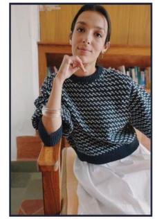 PUR 池田泉　ニット PUR wrinkle knit top & skirt セット(池田泉さん)
