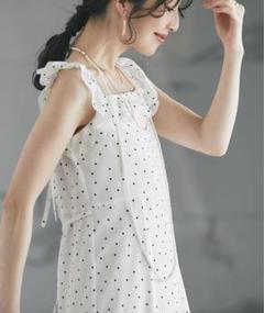 2025年最新】la boutique bonbon ドットプリントフリルトリム